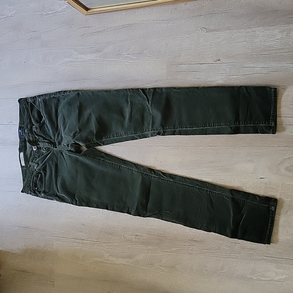 AG Adriano Goldschmied olive green corduroy skinny pants size 26R - Picture 9 of 15